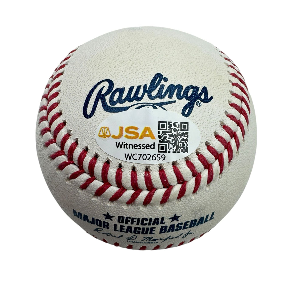 Autographed/Signed John Rocker "F*** Biden" Rawlings Official Major League ROML Baseball JSA COA