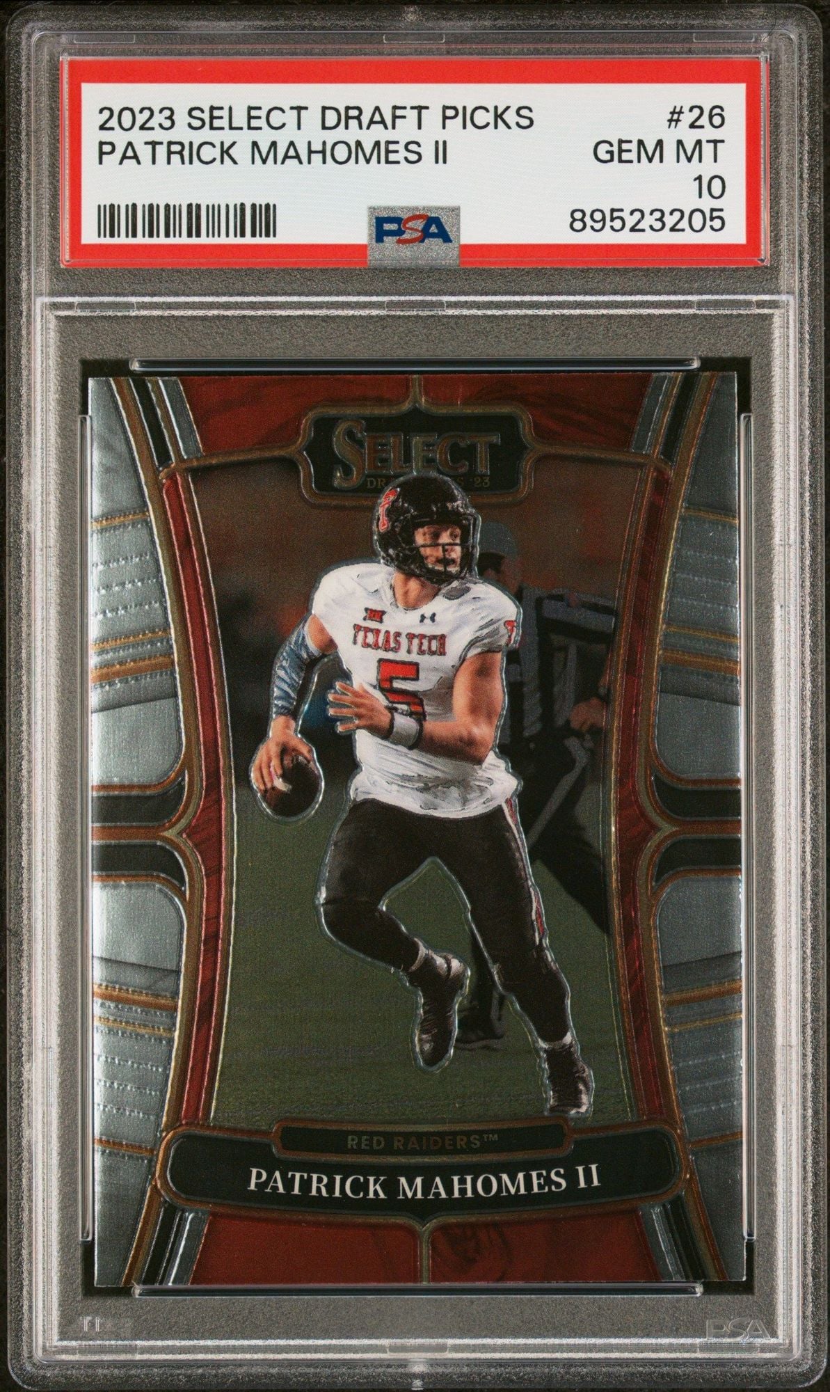 Graded 2023 Panini Select Draft Picks Patrick Mahomes II #26 Football Card PSA 10 Gem Mint