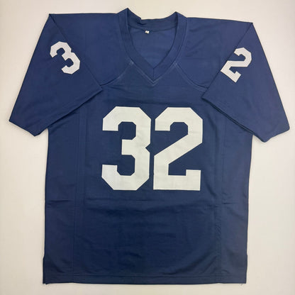 Autographed/Signed Vagas Ferguson 77 Nat'l Champs Notre Dame Blue College Football Jersey BAS COA