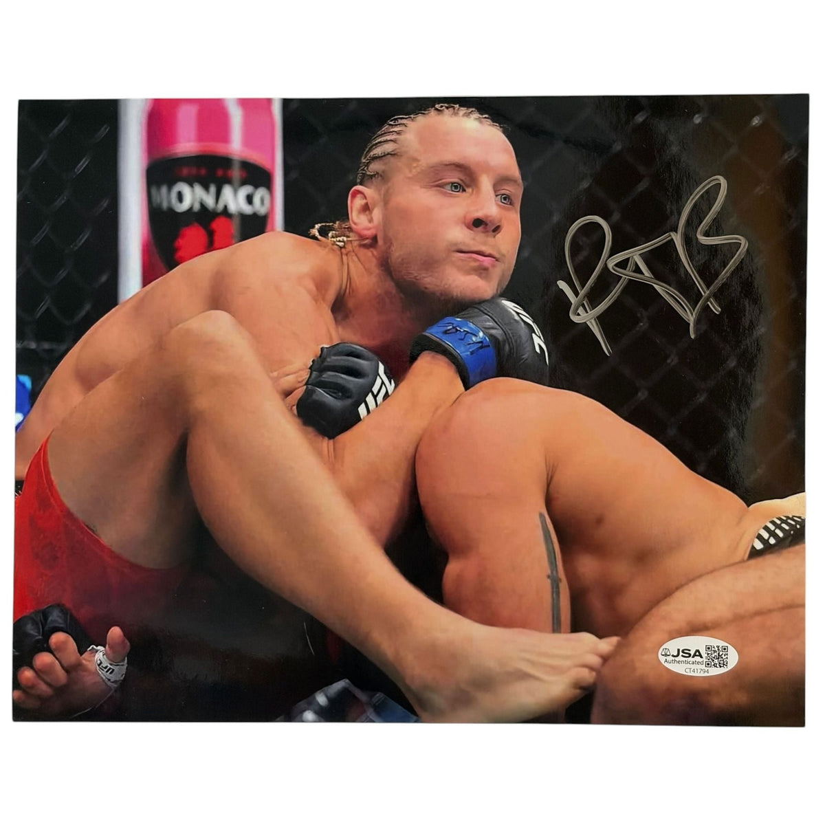 Autographed/Signed Paddy Pimblett UFC MMA Fighting 8x10 Photo JSA COA