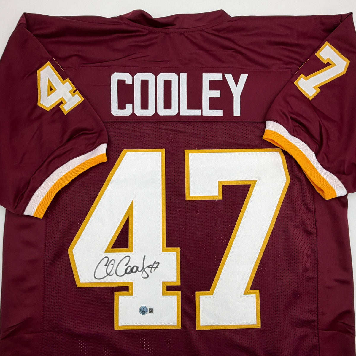 Autographed/Signed Chris Cooley Washington Maroon Football Jersey Beckett BAS COA