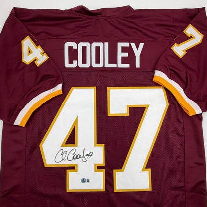 Autographed/Signed Chris Cooley Washington Maroon Football Jersey Beckett BAS COA