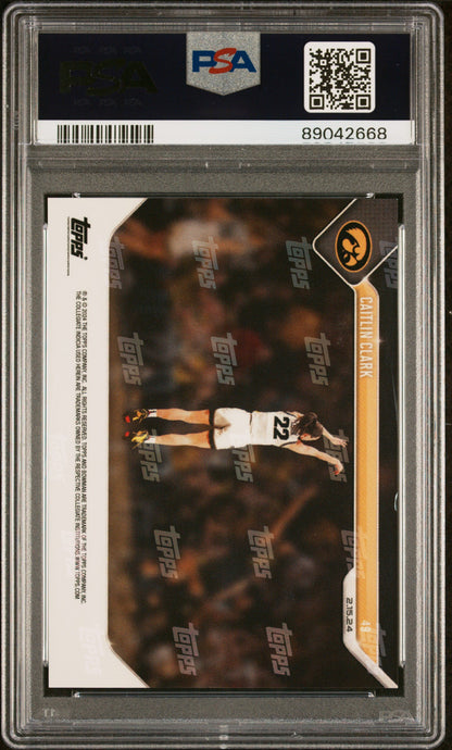 Graded 2023 Topps Bowman U Now Caitlin Clark #49 Rookie RC Basketball Card PSA 9 Mint