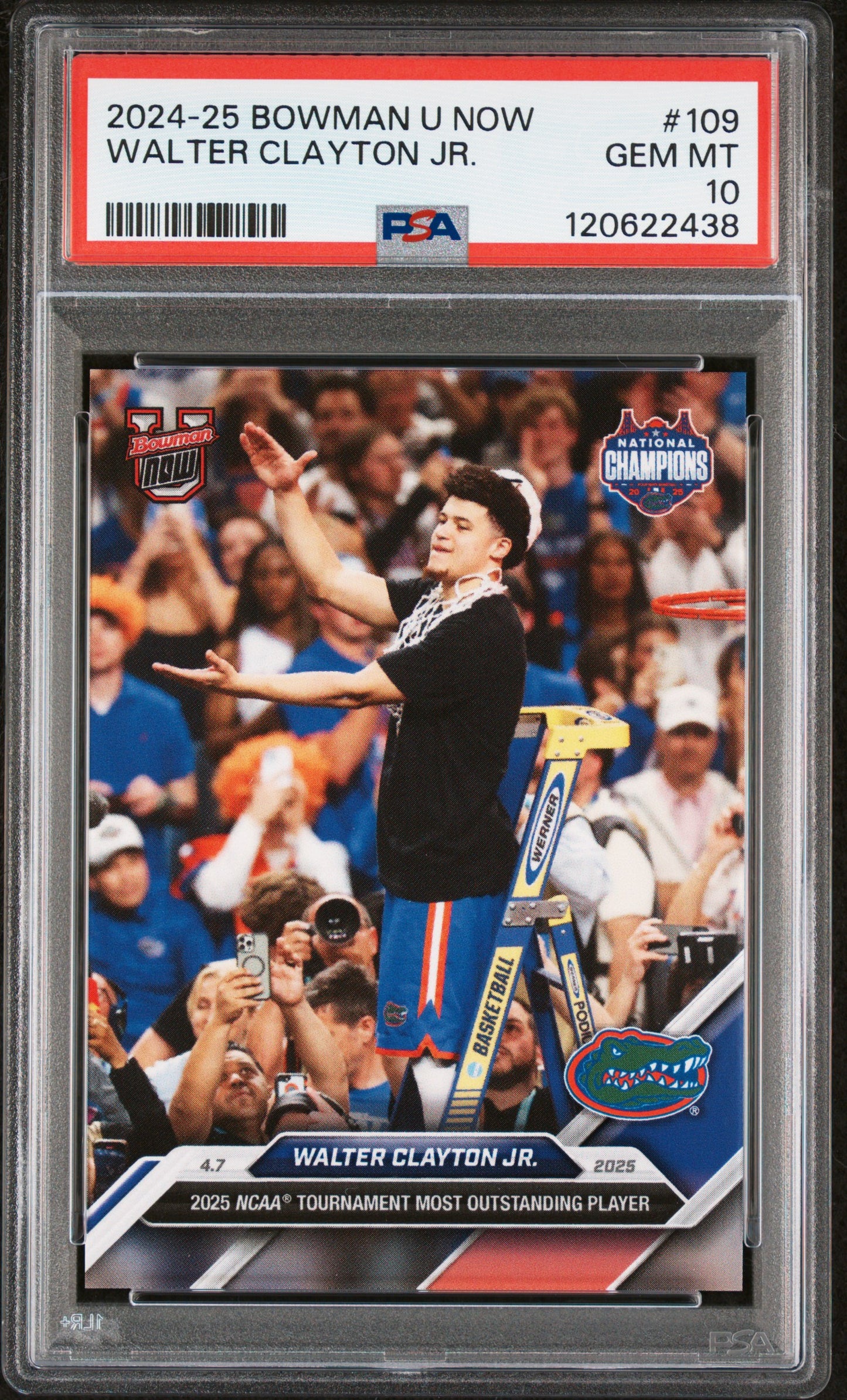 Graded 2024 Topps Bowman U Now Walter Clayton Jr. #109 Rookie RC Basketball Card PSA 10 Gem Mint