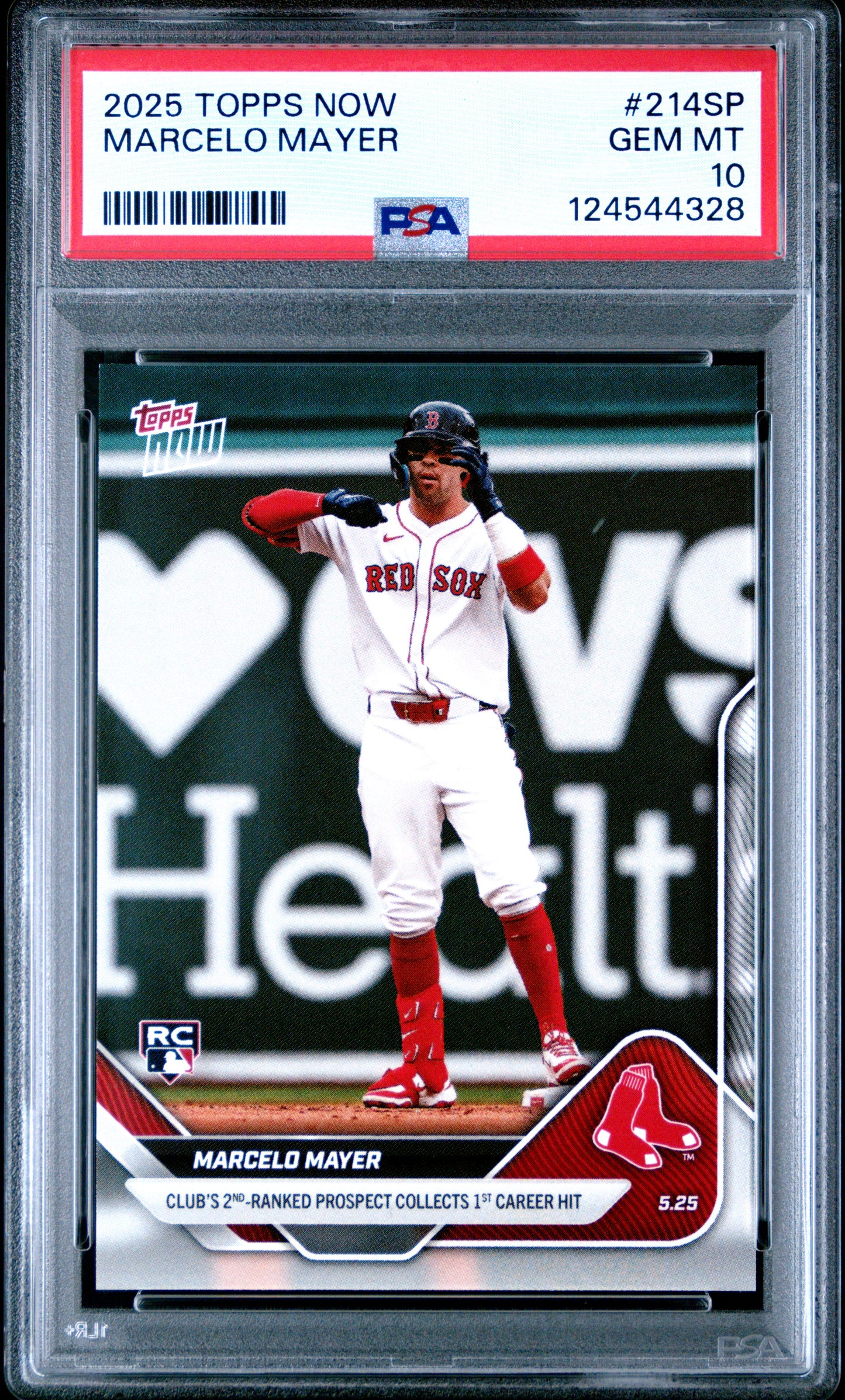 Graded 2025 Topps Now Marcelo Mayer #214SP Rookie RC Baseball Card PSA 10 Gem Mint