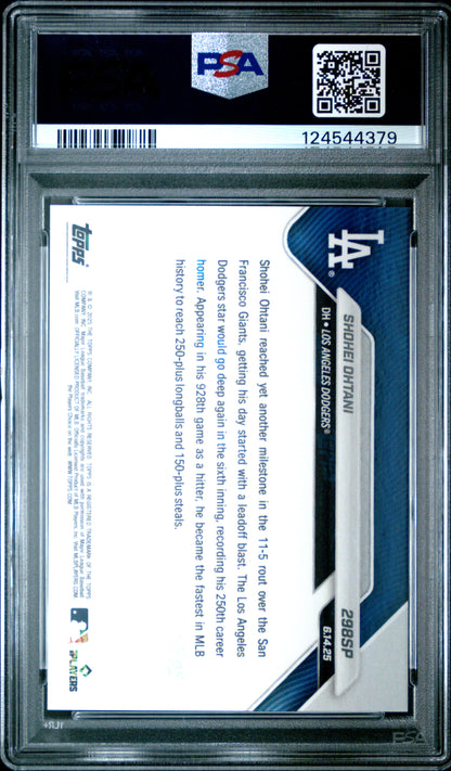 Graded 2025 Topps Now Shohei Ohtani #298SP Baseball Card PSA 10 Gem Mint