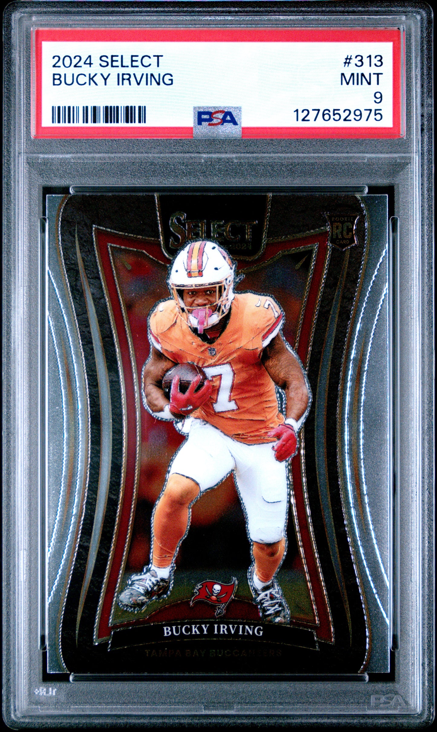 Graded 2024 Panini Select Bucky Irving #313 Rookie RC Football Card PSA 9 Mint