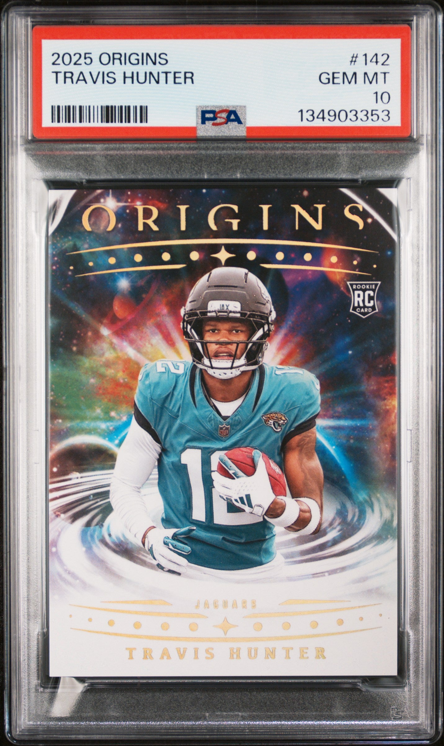 Graded 2025 Panini Origins Travis Hunter #142 Rookie RC Football Card PSA 10 Gem Mint