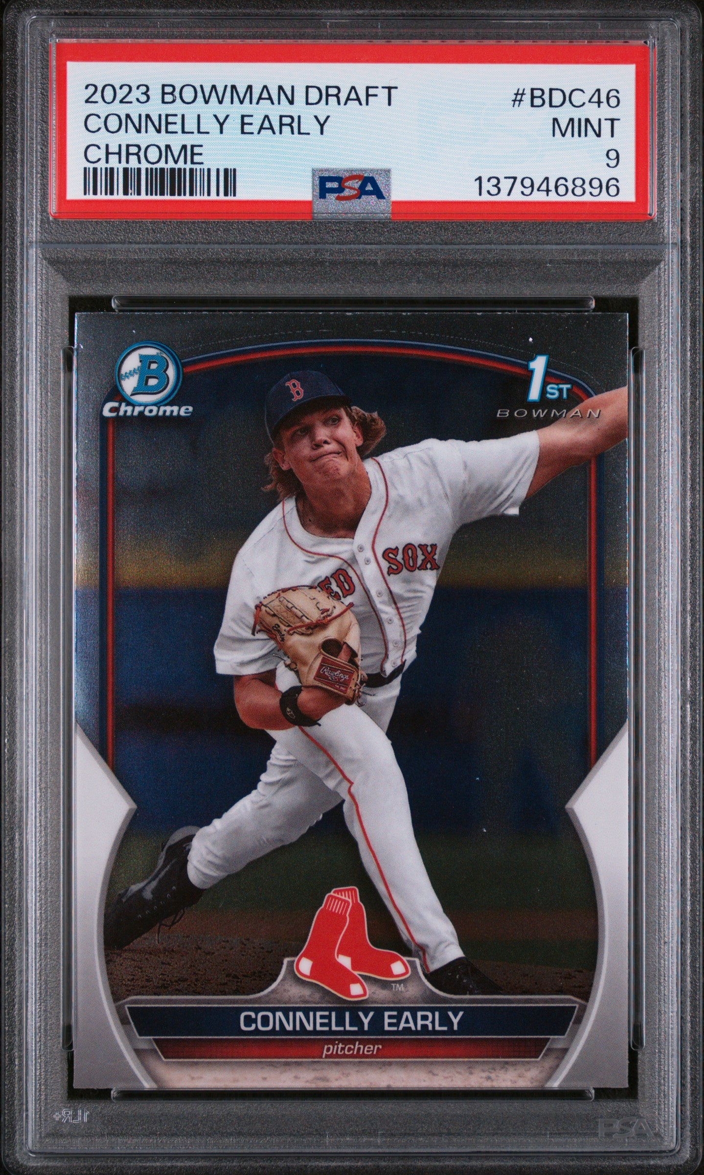 Graded 2023 Topps Bowman Draft Connelly Early #BDC46 Chrome Refractor Rookie RC Baseball Card PSA 9 Mint