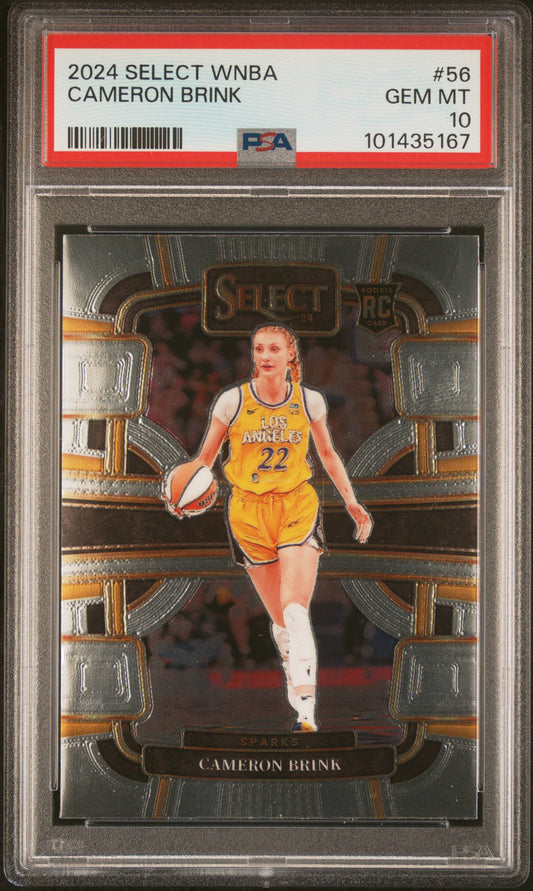 Graded 2024 Panini Select WNBA Cameron Brink #56 Rookie RC Basketball Card PSA 10 Gem Mint