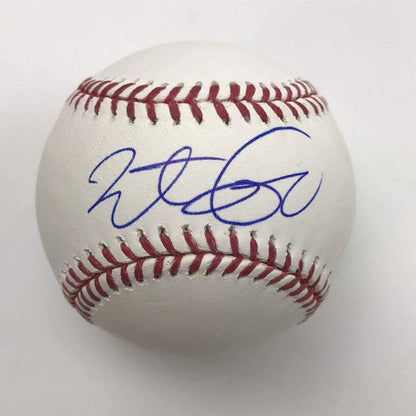 Autographed/Signed Brett Lawrie Rawlings Official Major League Baseball ROML JSA COA Auto