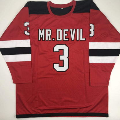 Autographed/Signed Ken Daneyko New Jersey Red Hockey Jersey JSA COA