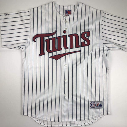 Autographed/Signed Johan Santana Minnesota Pinstripe Baseball Jersey Beckett BAS COA