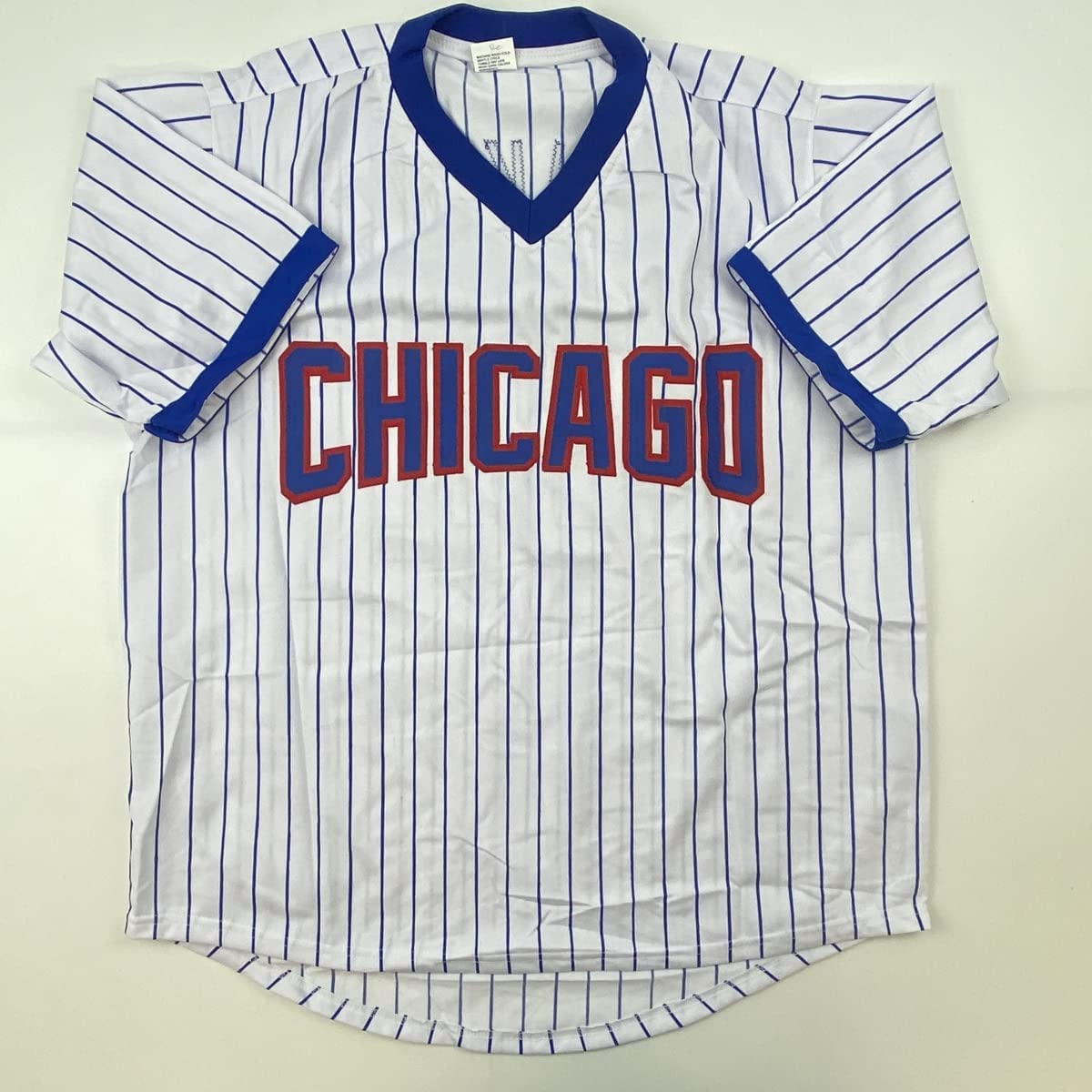 Autographed/Signed Ferguson Fergie Jenkins HOF 91 Chicago Pintripe Baseball Jersey JSA COA