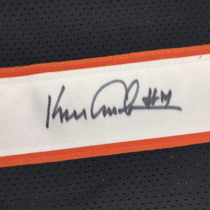 Framed Autographed/Signed Ken Anderson 33x42 Cincinnati Black Football Jersey JSA COA