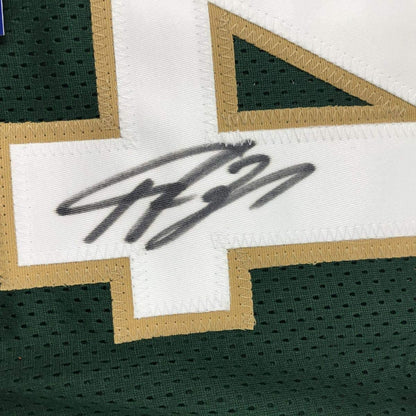 Framed Autographed/Signed Giannis Antetokounmpo 33x42 Milwaukee Green Basketball Jersey PSA/DNA COA