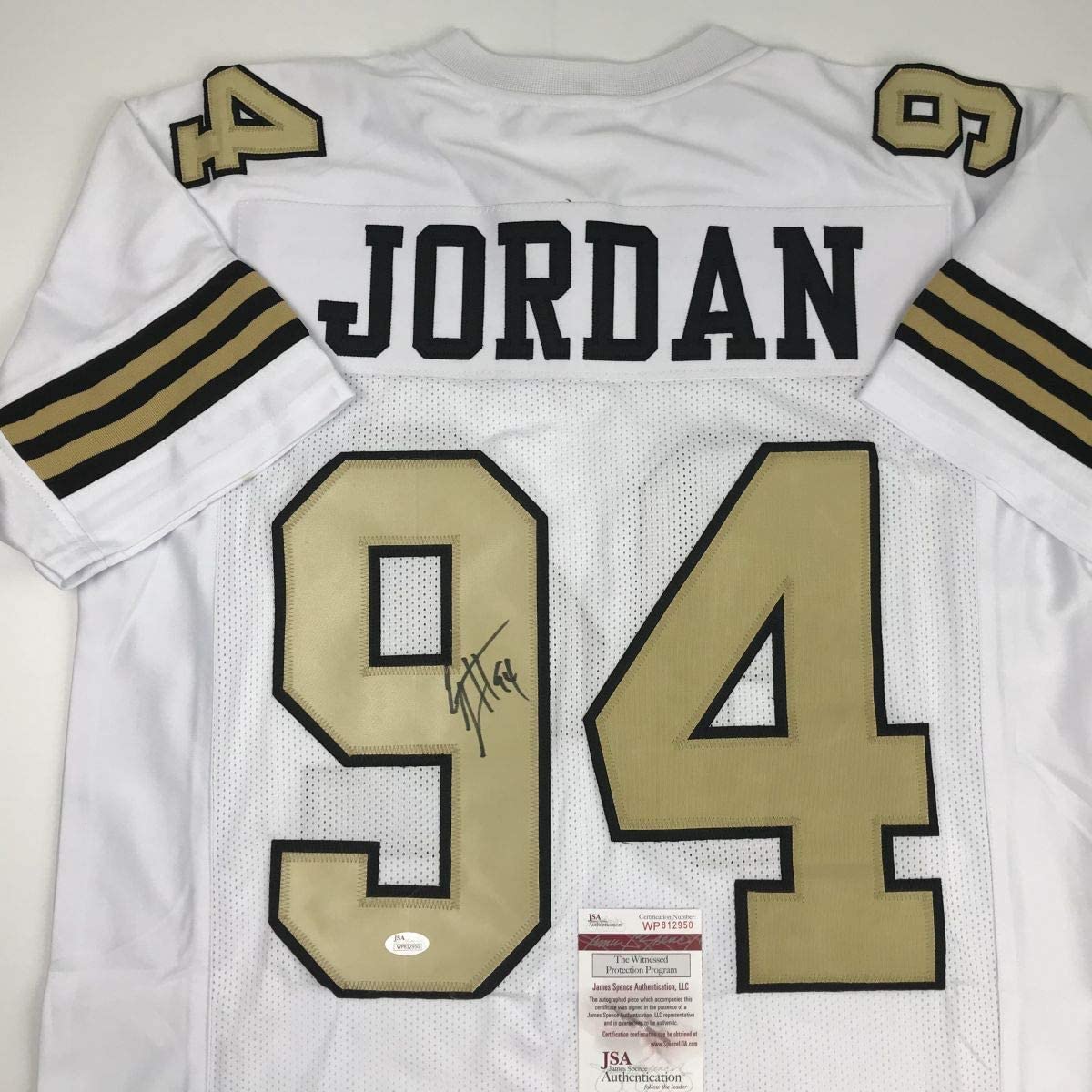 Autographed/Signed Cameron Cam Jordan New Orleans Saints Color Rush Football Jersey JSA COA