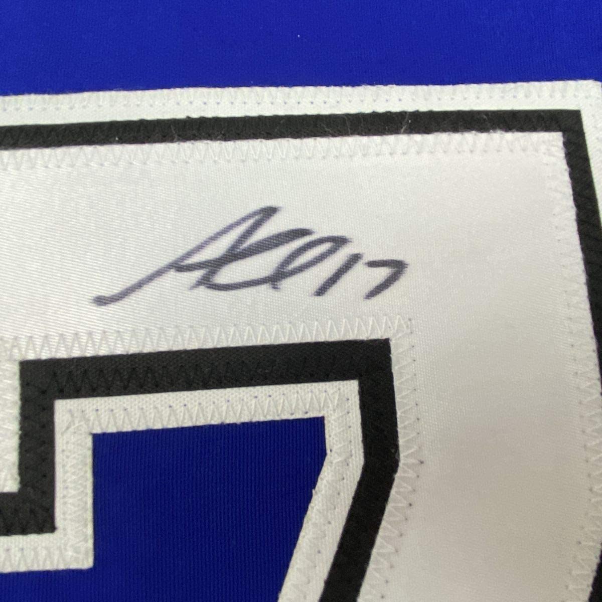 Framed Autographed/Signed Alex Killorn 33x42 Tampa Bay Blue Hockey Jersey PSA/DNA COA