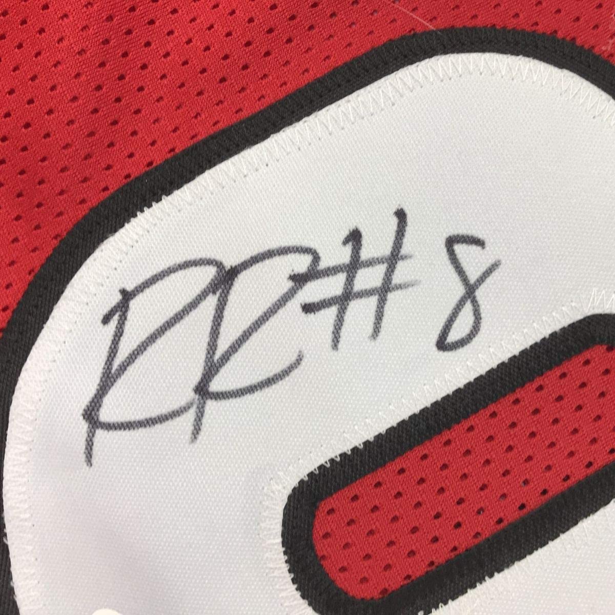Framed Autographed/Signed Riley Ridley 33x42 Georgia Red College Football Jersey JSA COA
