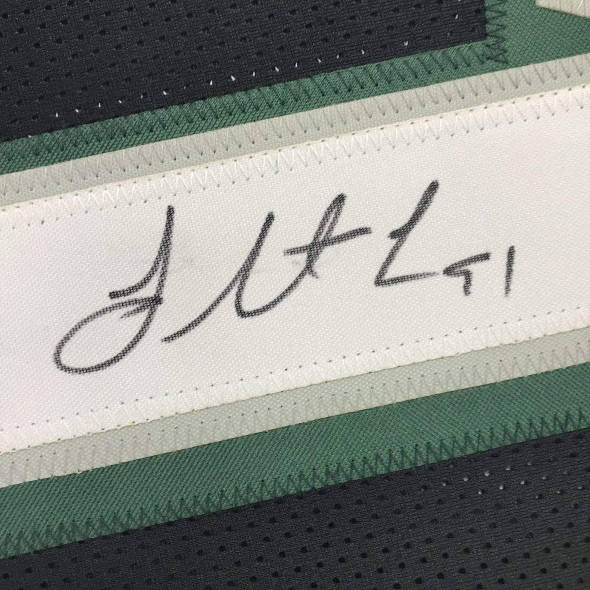 Framed Autographed/Signed Fletcher Cox 33x42 Philadelphia Black Football Jersey JSA COA