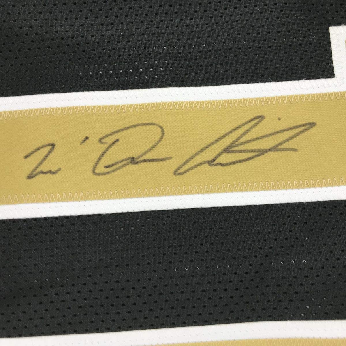 Autographed/Signed Tre'Quan Smith New Orleans Black Football Jersey JSA COA