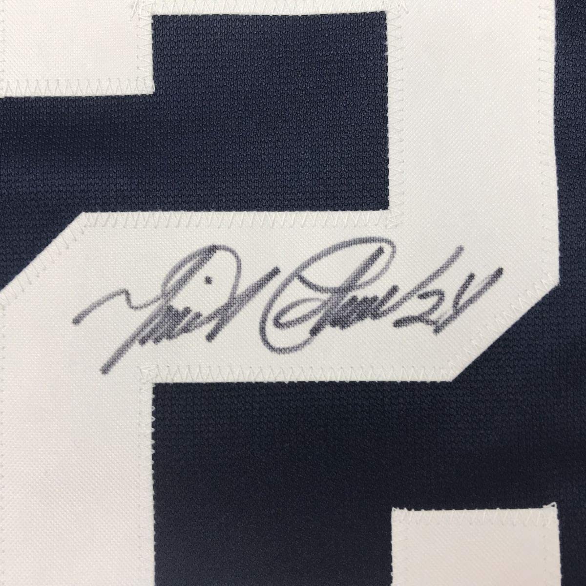 Framed Autographed/Signed Miguel Cabrera 33x42 Detroit Blue Baseball Jersey JSA COA