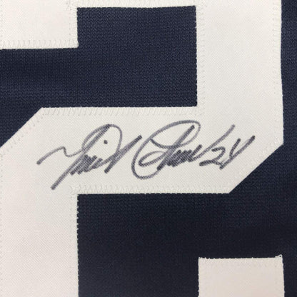 Framed Autographed/Signed Miguel Cabrera 33x42 Detroit Blue Baseball Jersey JSA COA