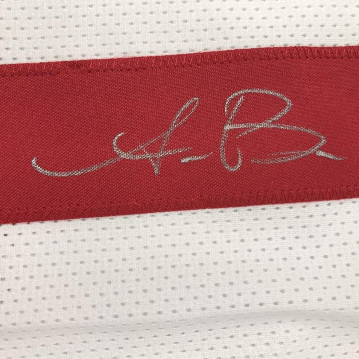 Framed Autographed/Signed AJ A.J. Brown 33x42 Ole Miss White College Football Jersey JSA COA