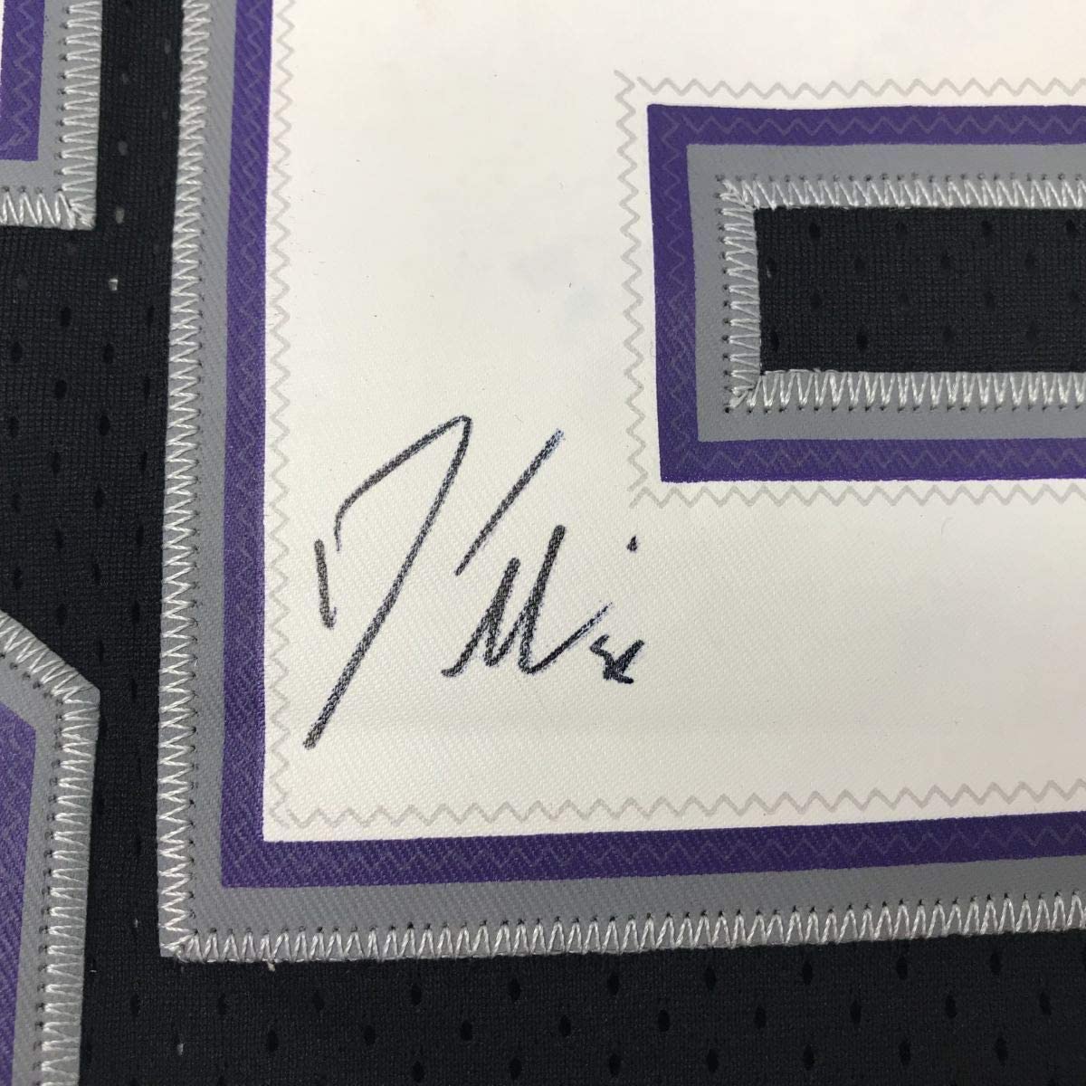 Framed Autographed/Signed Jason Williams 33x42 Sacramento Black Basketball Jersey Beckett BAS COA