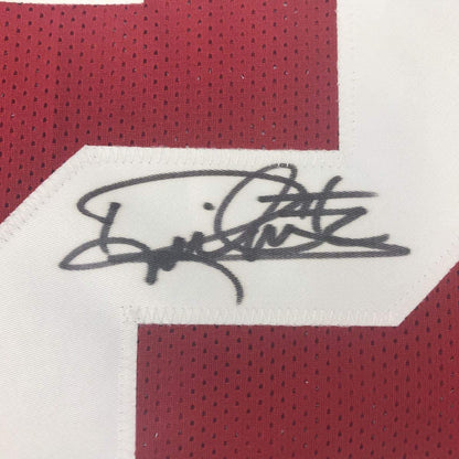 Autographed/Signed Derrick Henry Alabama Red College Football Jersey Beckett BAS COA