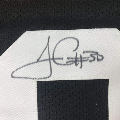 Framed Autographed/Signed James Conner 33x42 Pittsburgh Black Football Jersey Beckett BAS COA