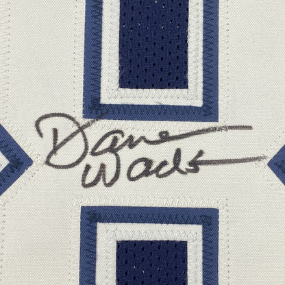 Framed Autographed/Signed Darren Woodson 33x42 Dallas Blue Football Jersey JSA COA