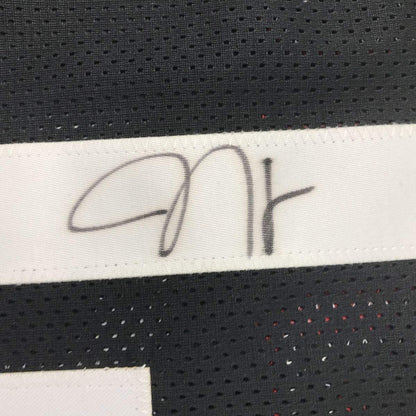Framed Autographed/Signed James Harden 33x42 Houston Black Basketball Jersey Beckett BAS COA