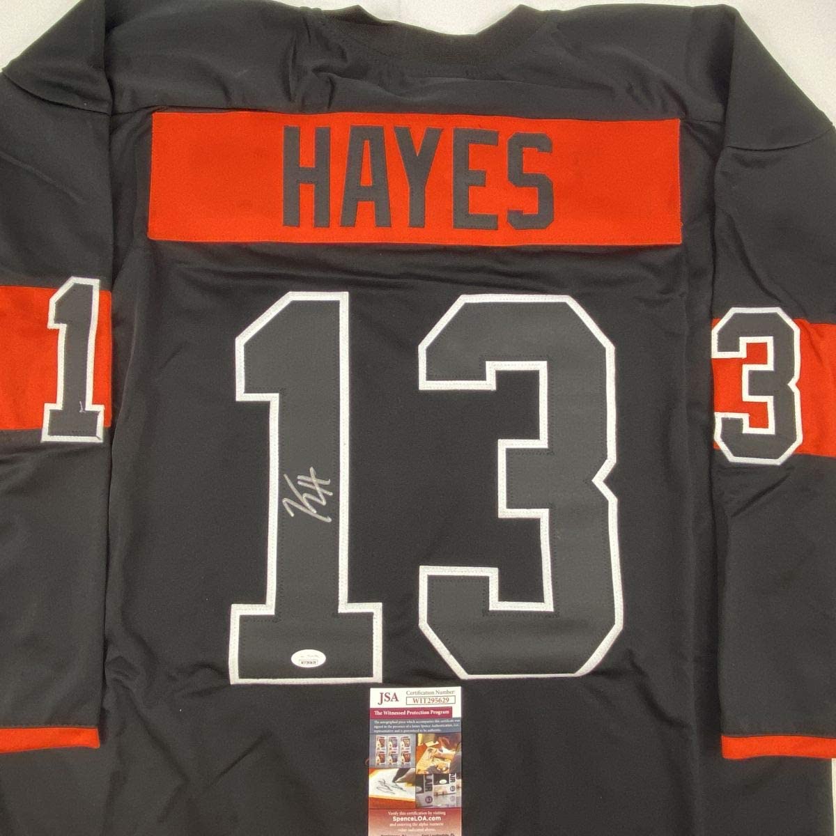 Autographed/Signed Kevin Hayes Philadelphia Black Hockey Jersey JSA COA