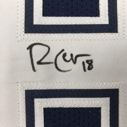 Framed Autographed/Signed Randall Cobb 33x42 Dallas Dark Blue Football Jersey JSA COA