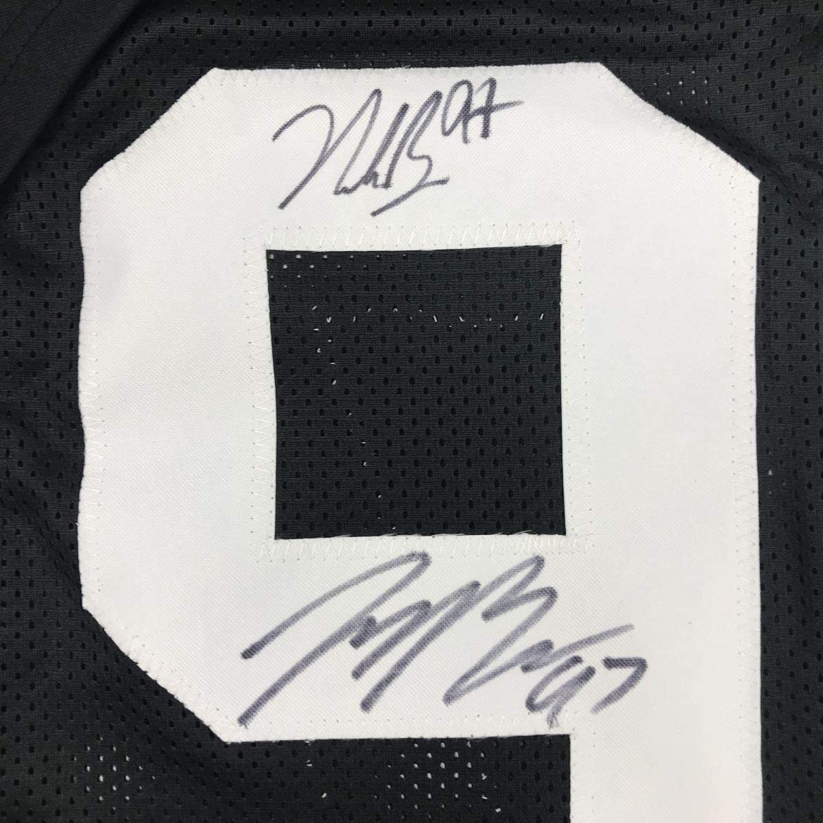 Framed Autographed/Signed Nick & Joey Bosa Brothers 33x42 Ohio State Black College Football Jersey JSA COA