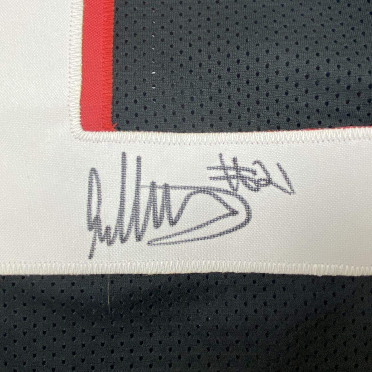 Framed Autographed/Signed Todd Gurley II 33x42 Atlanta Black Football Jersey Beckett BAS COA