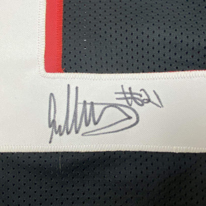 Autographed/Signed Todd Gurley II Atlanta Black Football Jersey Beckett BAS COA