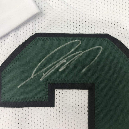 Framed Autographed/Signed Jamal Adams 33x42 New York White Football Jersey JSA COA
