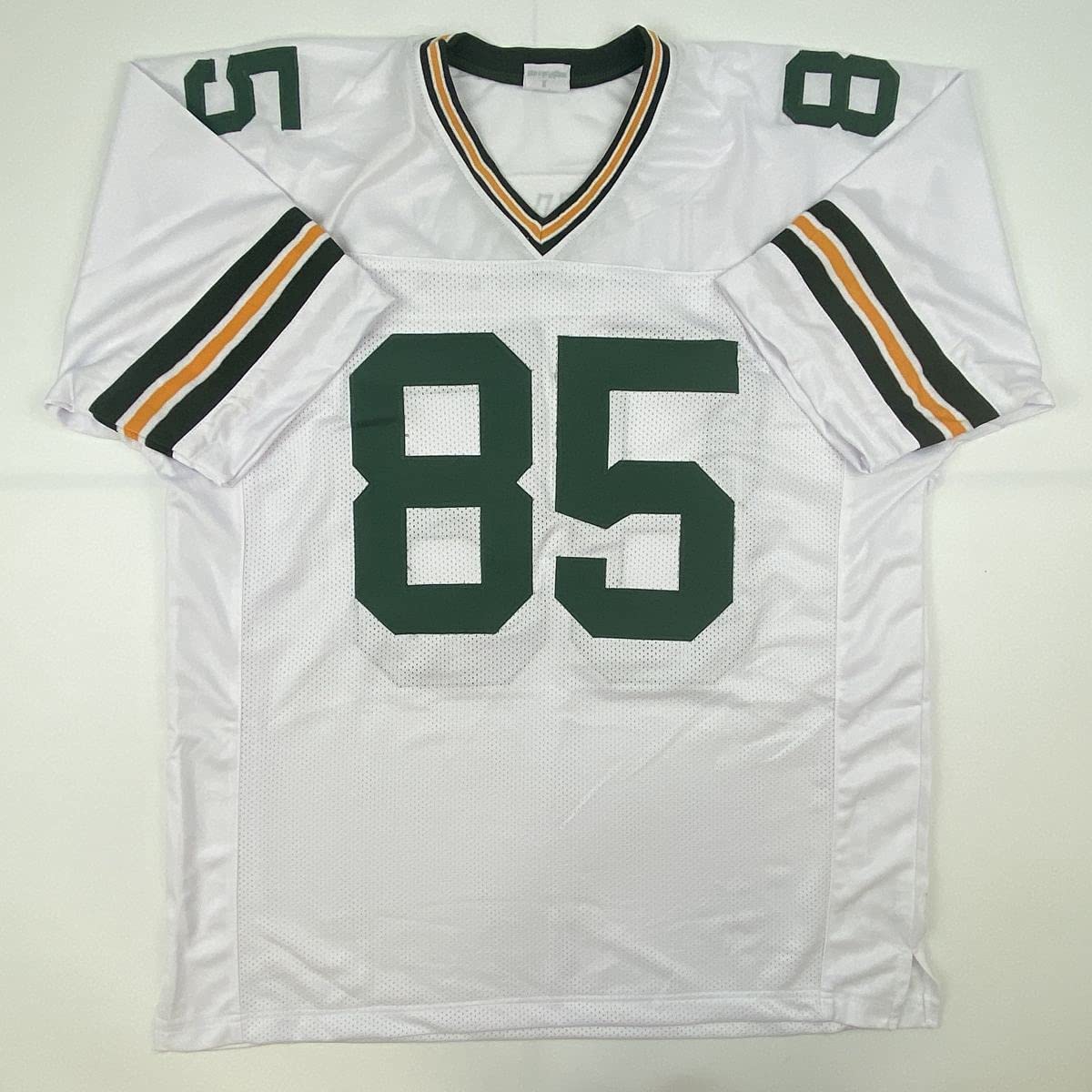 Autographed/Signed Robert Tonyan Green Bay White Football Jersey Beckett BAS COA