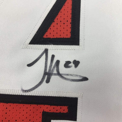 Framed Autographed/Signed Tyreek Hill 33x42 Oklahoma State Orange College Football Jersey JSA COA