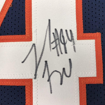 Framed Autographed/Signed Leonard Floyd 33x42 Chicago Blue Football Jersey JSA COA