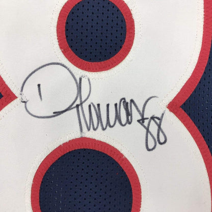Framed Autographed/Signed Demaryius Thomas 33x42 Houston Blue Football Jersey JSA COA