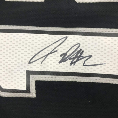 Framed Autographed/Signed LaMarcus Aldridge 33x42 San Antonio Black Basketball Jersey JSA COA