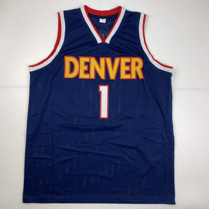 Autographed/Signed Michael Porter Jr. Denver Dark Blue Basketball Jersey PSA/DNA COA