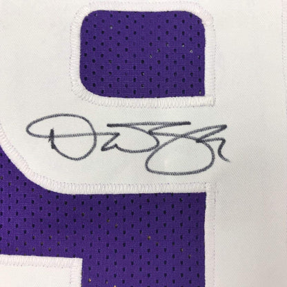 Framed Autographed/Signed Dan Majerle 33x42 Phoenix Purple Basketball Jersey Beckett BA COA