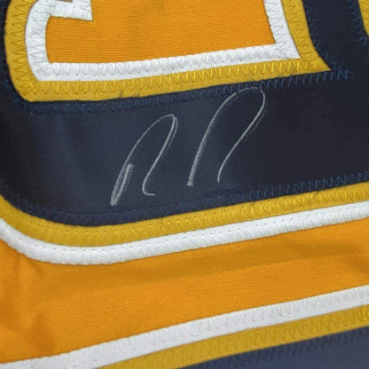 Framed Autographed/Signed Ryan Johansen 33x42 Nashville Yellow Hockey Jersey PSA/DNA COA