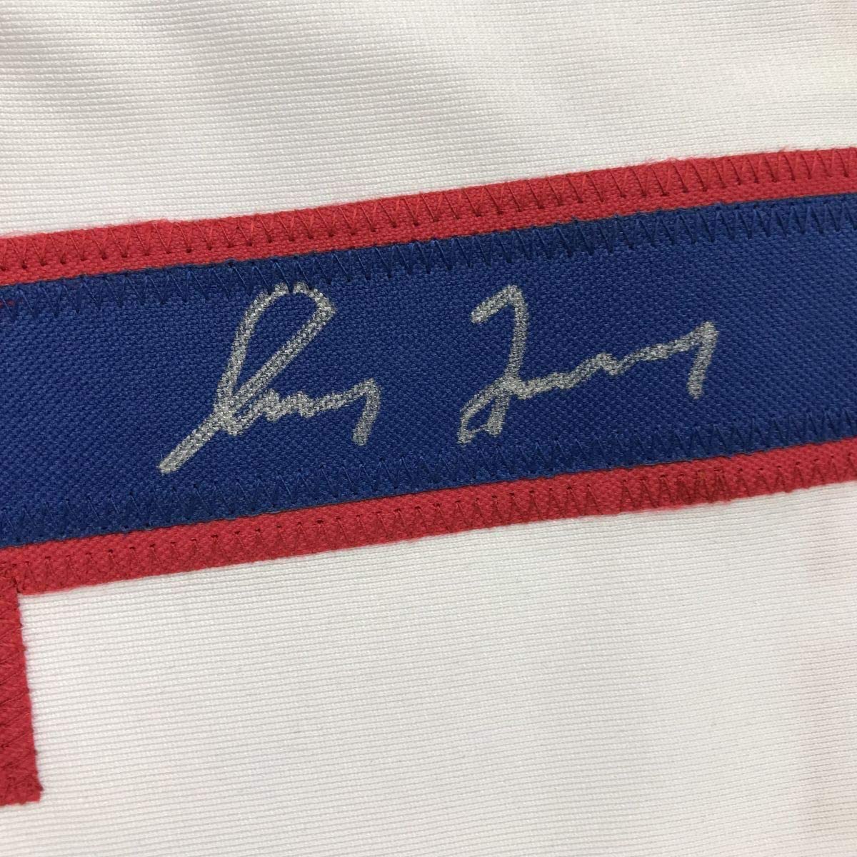 Framed Autographed/Signed Greg Maddux 33x42 Chicago White Baseball Jersey JSA COA