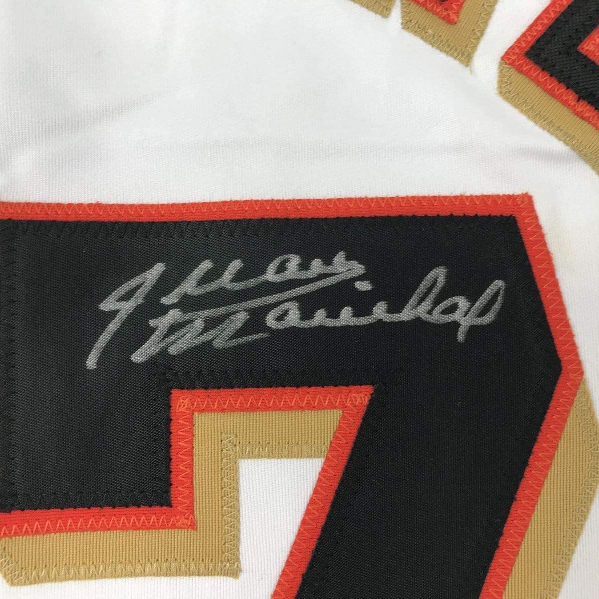 Framed Autographed/Signed Juan Marichal 33x42 San Francisco White Baseball Jersey JSA COA