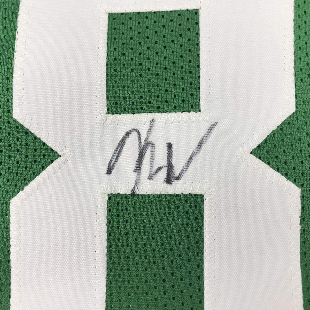 Framed Autographed/Signed Kemba Walker 33x42 Boston Green Basketball Jersey JSA COA